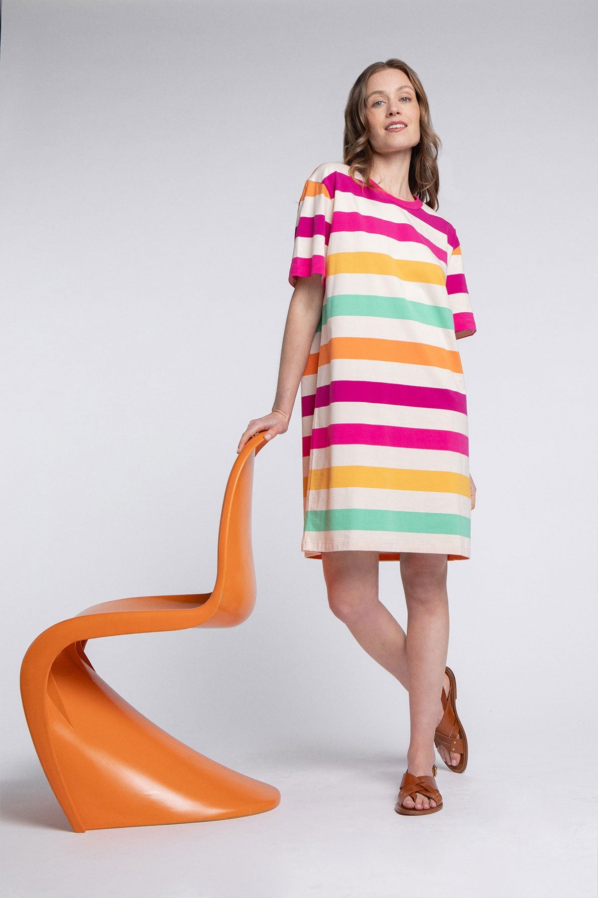 Vestido Amalia Rayas Ettore Policromo