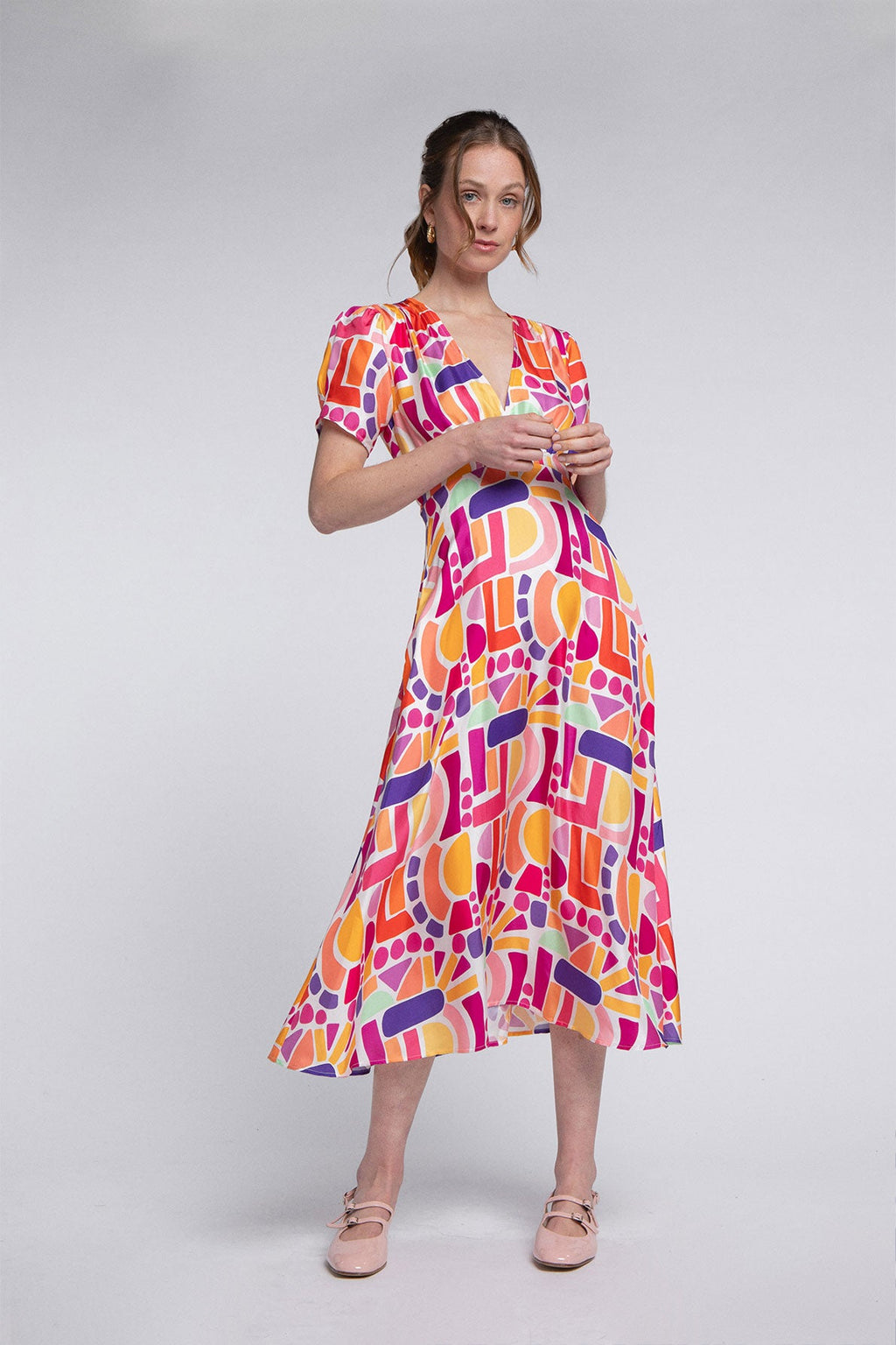 Anna Ettore Polychrome Dress