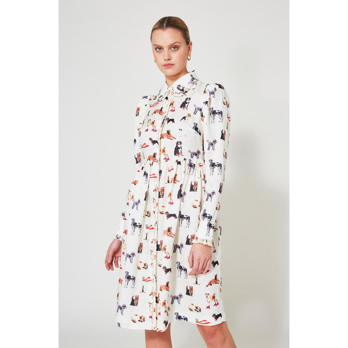 Robe Babydoll Doggy - Ecru