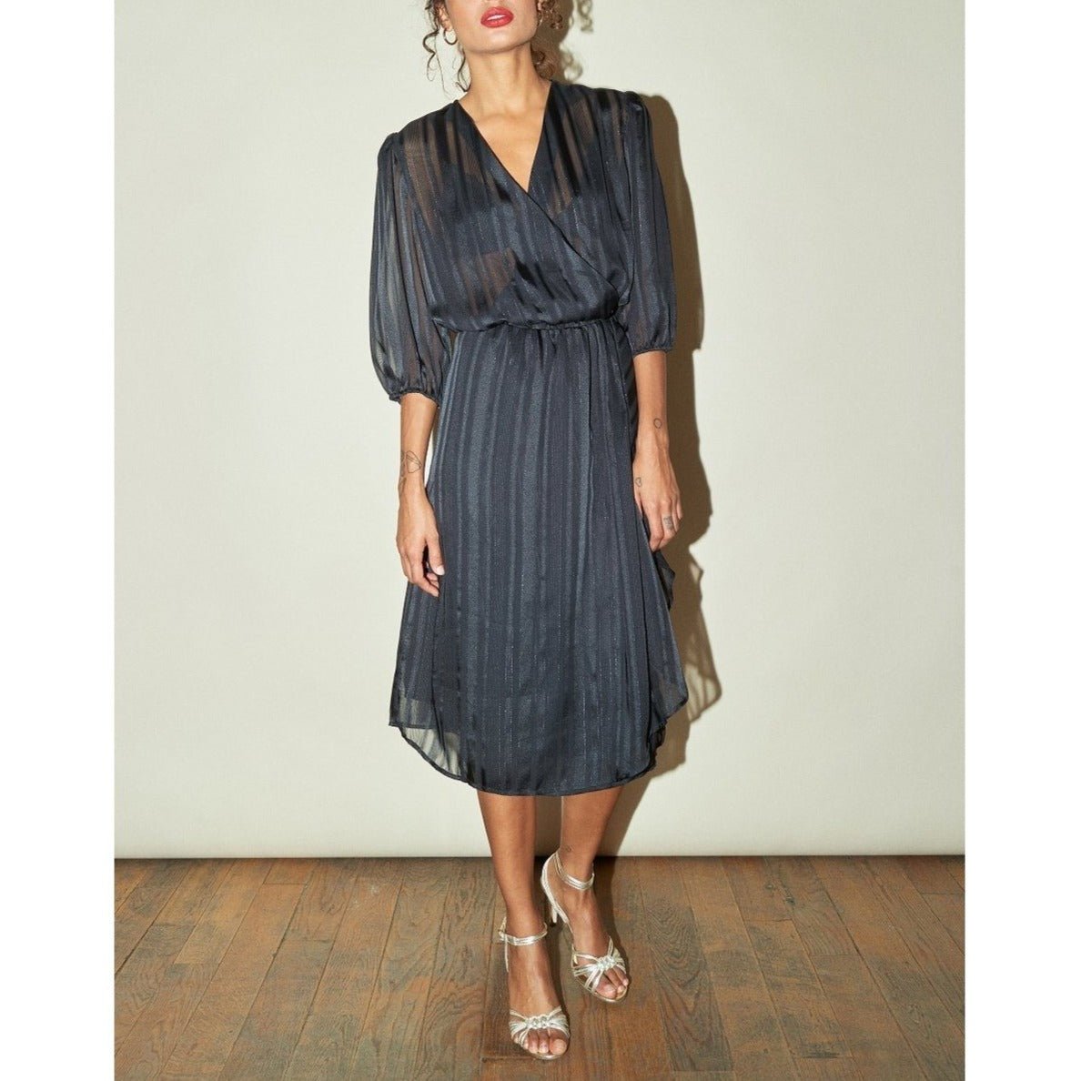 Robe Barbara - Lurex Noir