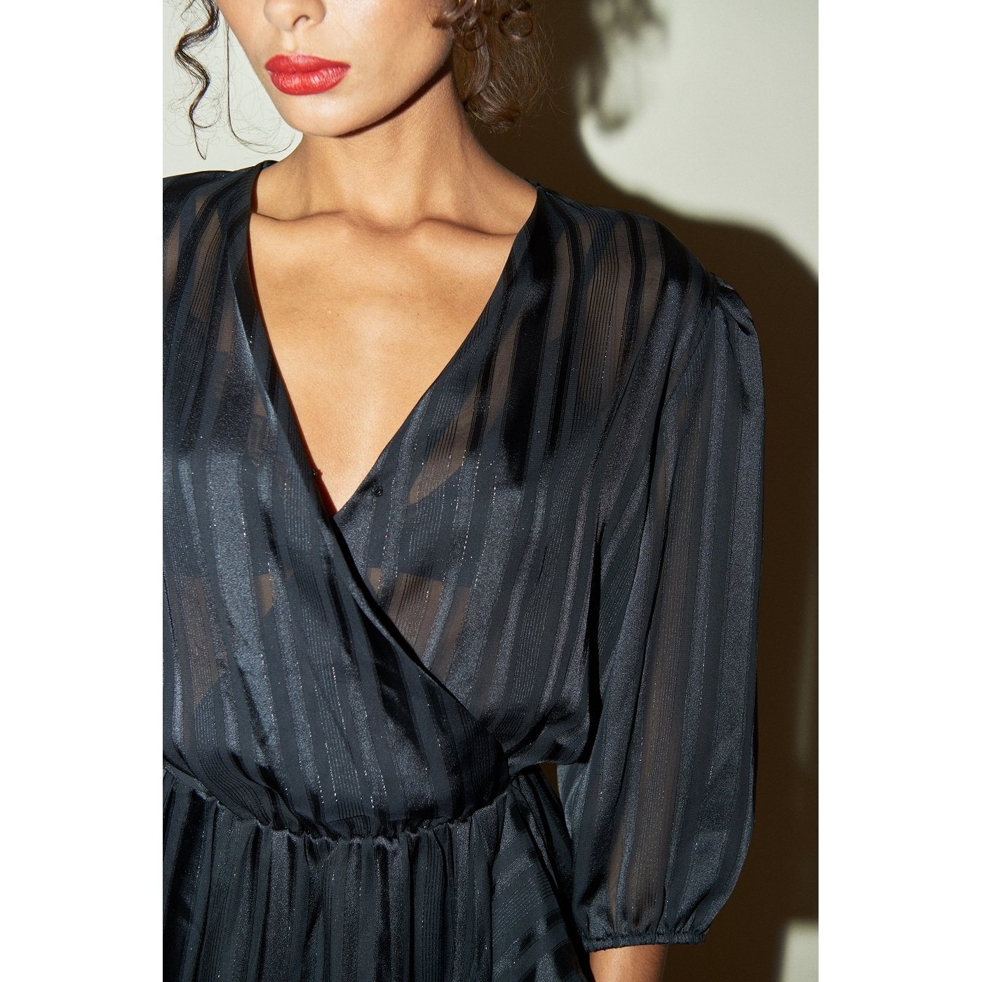 Robe Barbara - Lurex Noir