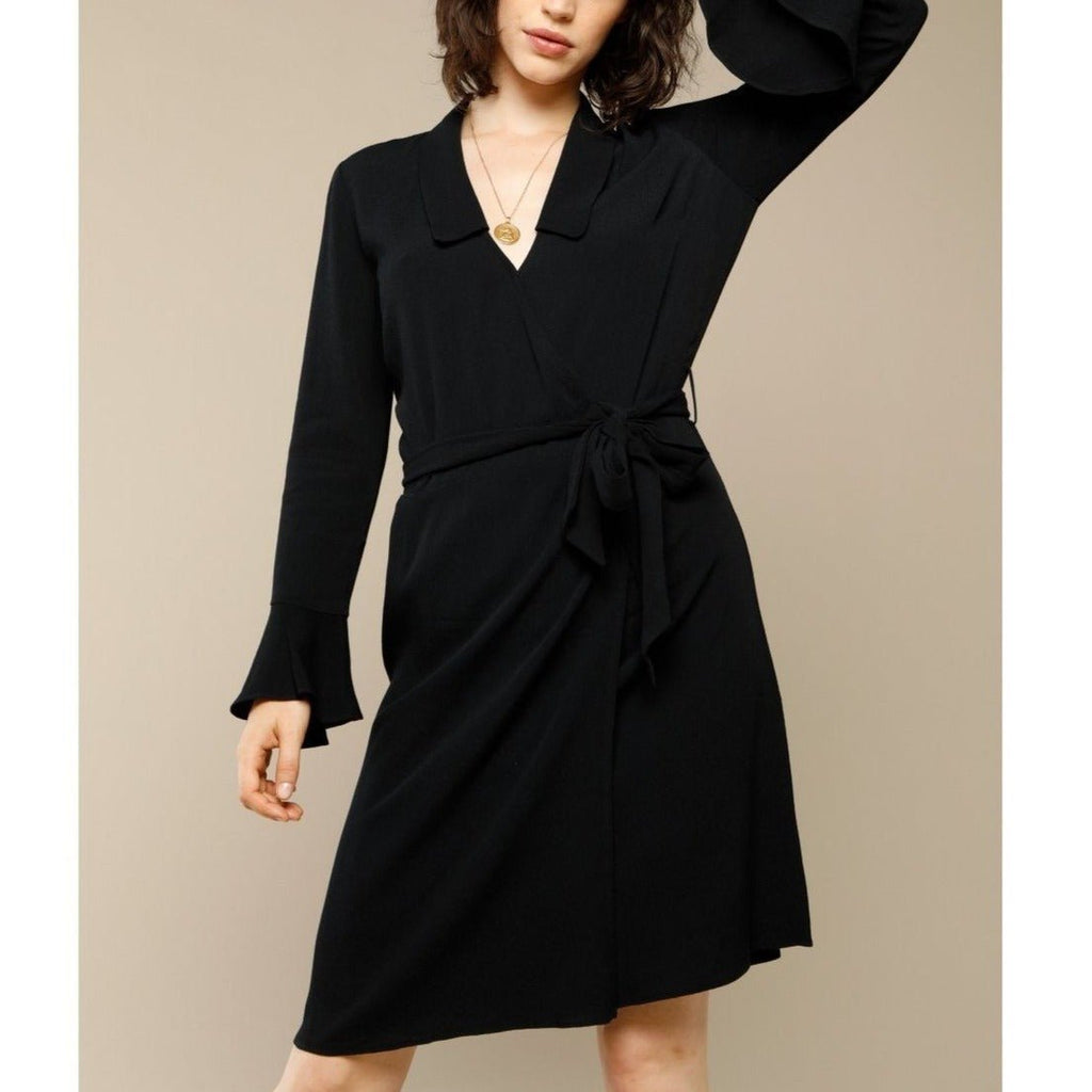 Rouje - Robe Brooke - En Crèpe Noir