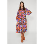 Robe Chemise Purple Country - Multicolore