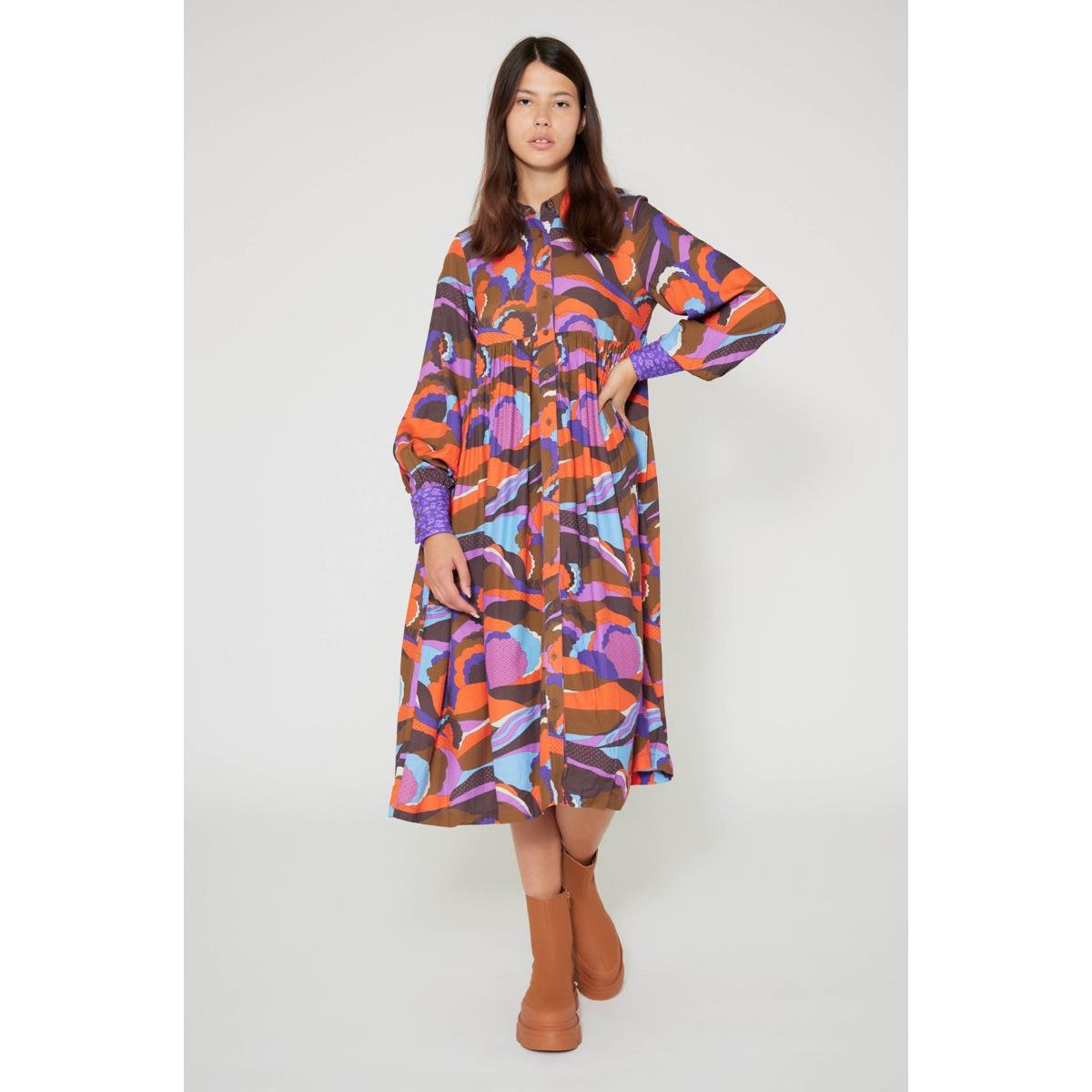 Robe Chemise Purple Country - Multicolore