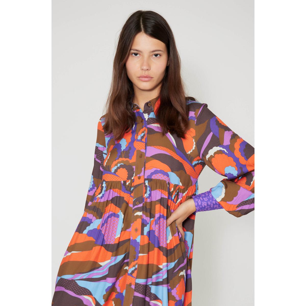 Robe Chemise Purple Country - Multicolore