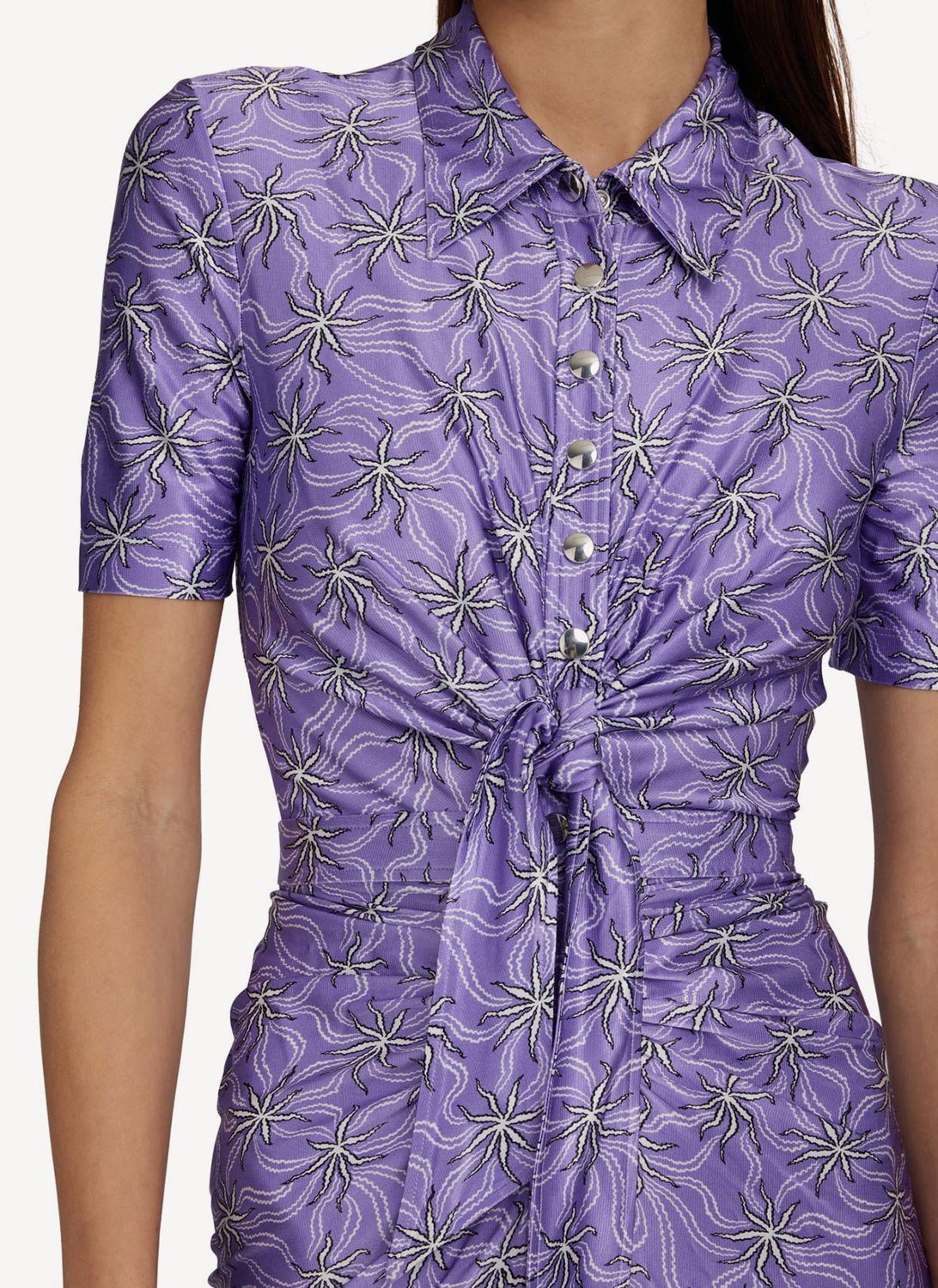 Rabanne - Shirt Dress - Violet - Women
