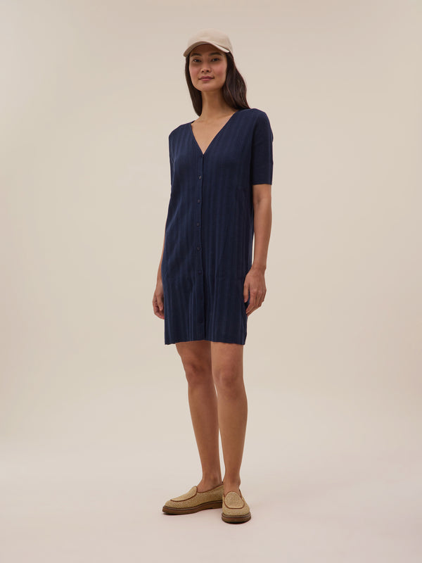 Vestido Élis - Azul Marino - Mujer