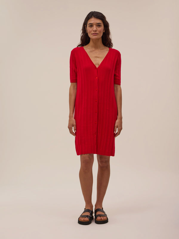 Vestido Élis - Rojo - Mujer