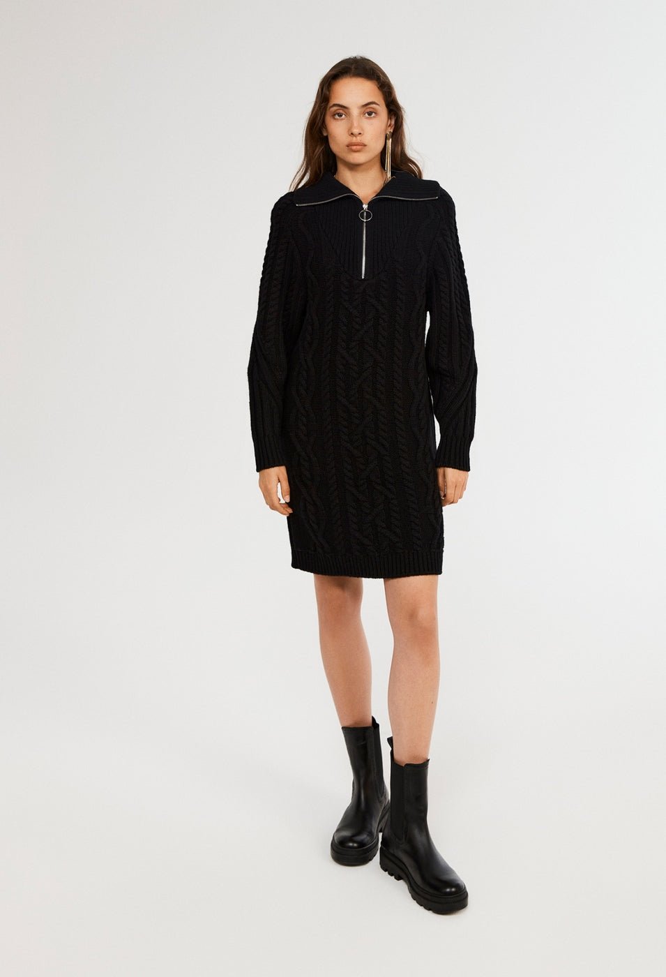 Claudie Pierlot - Robe En Maille Mamma - Noir