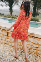 ISSA LISERON CORAIL DRESS