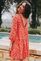 ISSA LISERON CORAIL DRESS