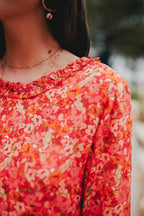 ISSA LISERON CORAIL DRESS