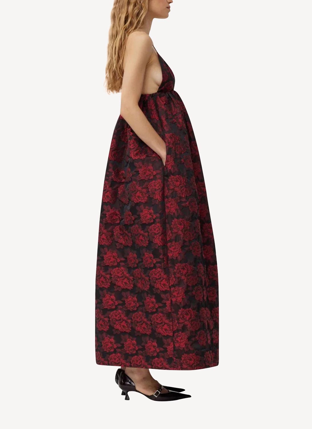 Sélection PAP Luxe - Ganni - Vestido - Rojo - Mujer