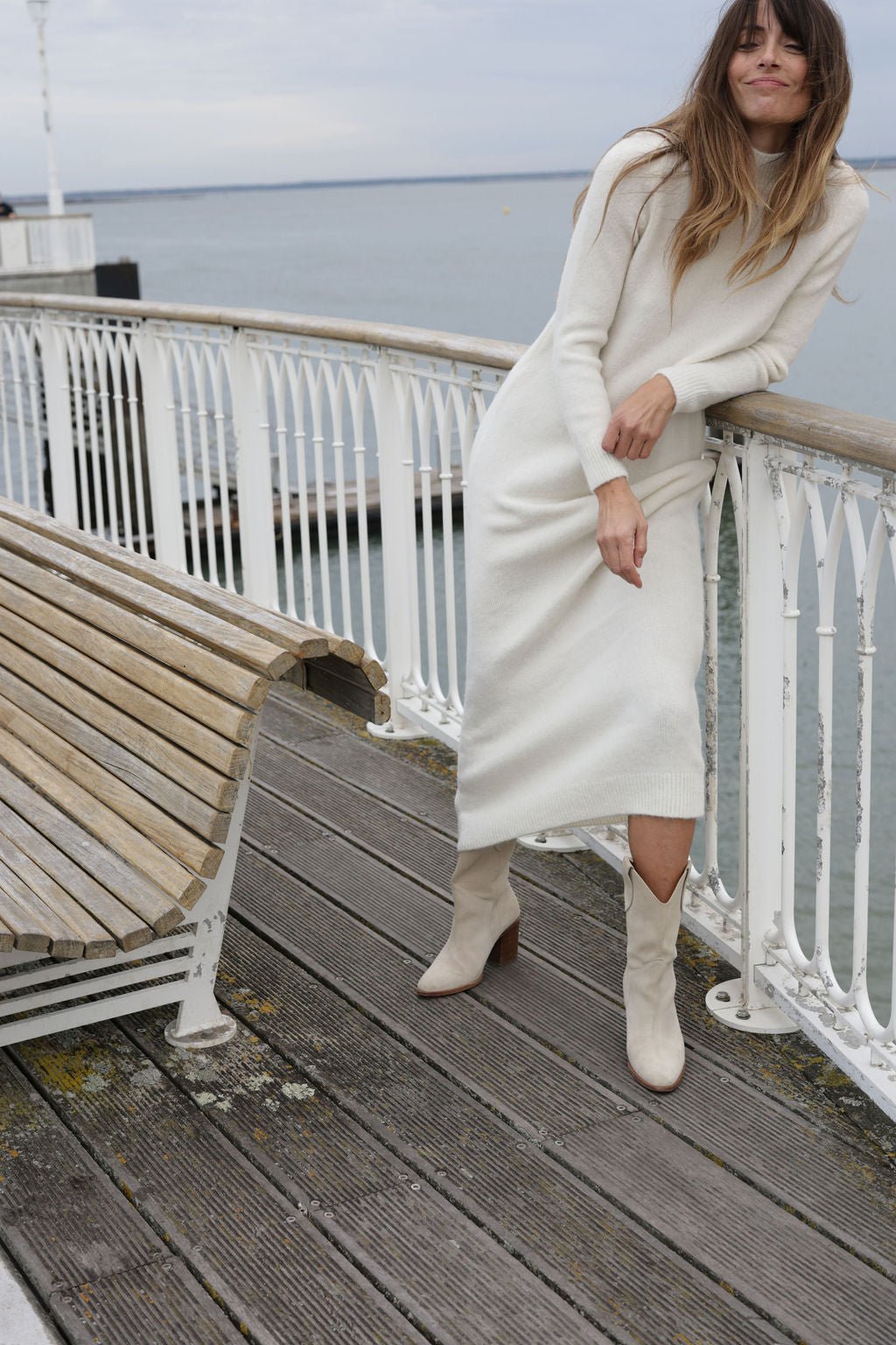 Plume Paris - Vestido Punto Uma - Crudo