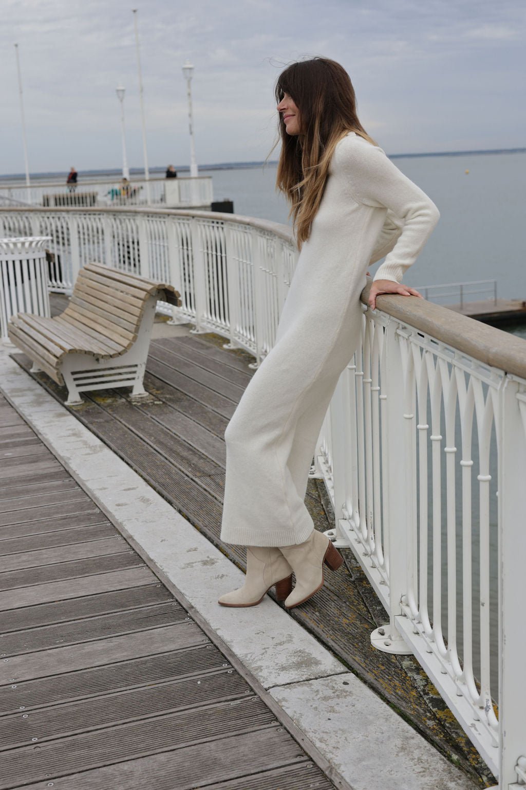 Plume Paris - Vestido Punto Uma - Crudo