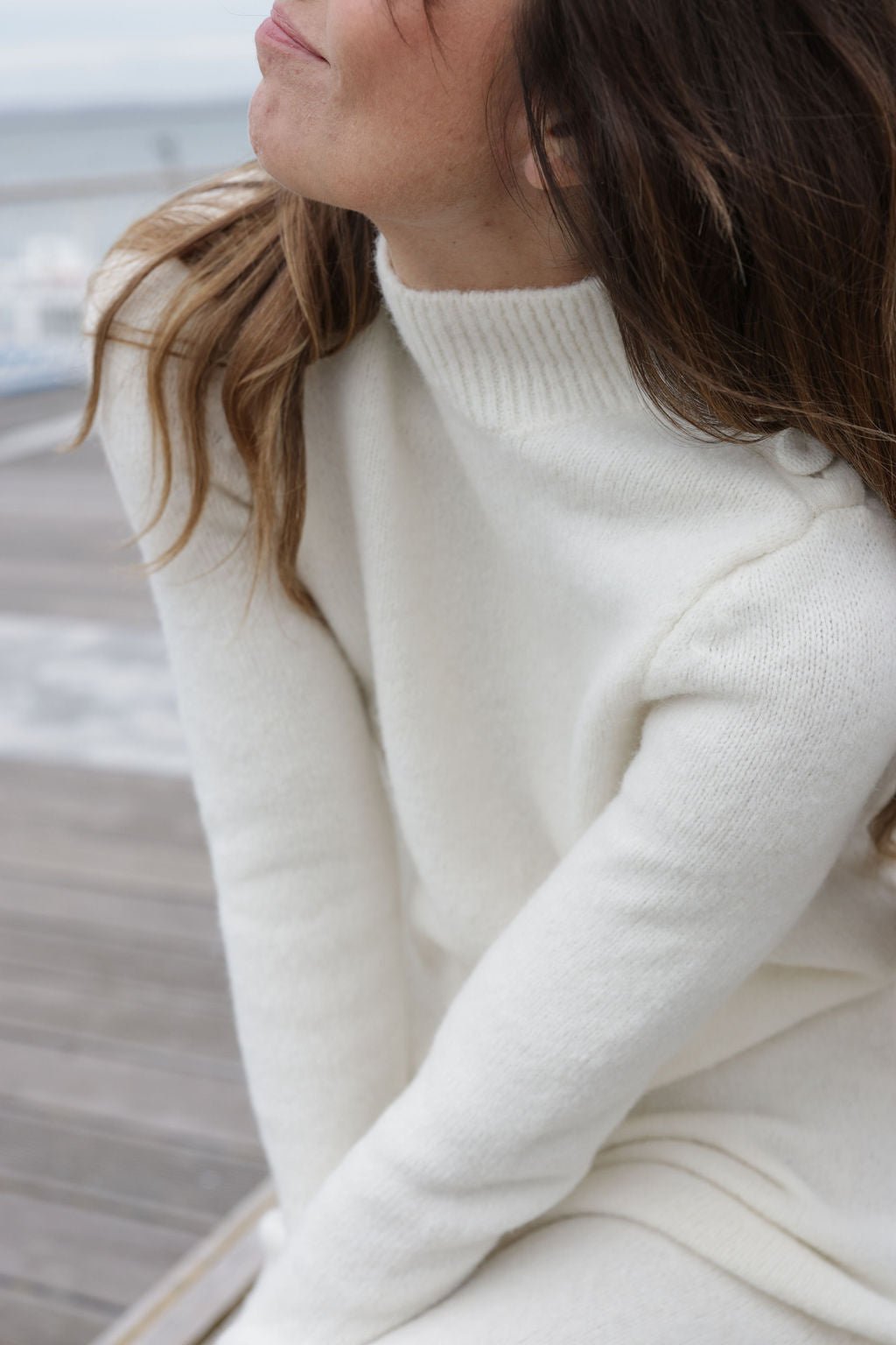 Plume Paris - Vestido Punto Uma - Crudo