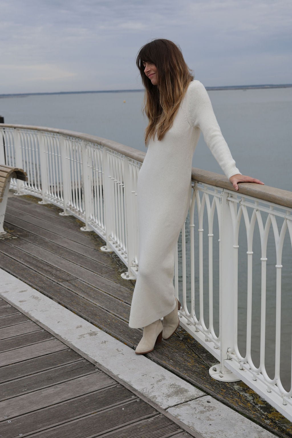 Plume Paris - Vestido Punto Uma - Crudo