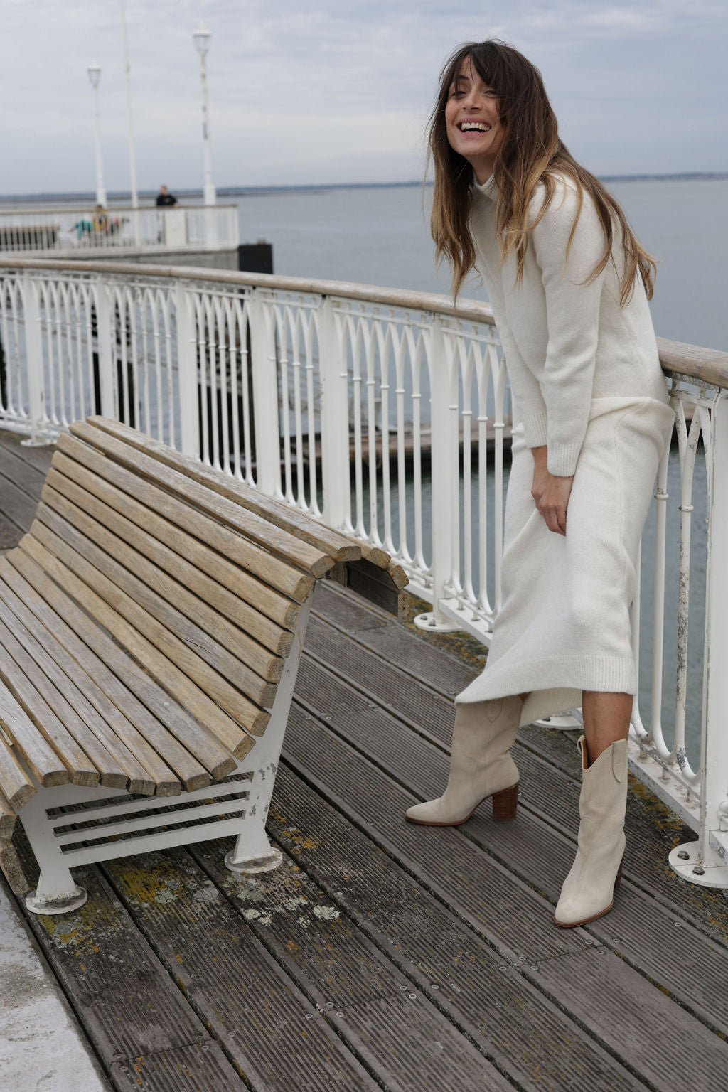 Plume Paris - Vestido Punto Uma - Crudo