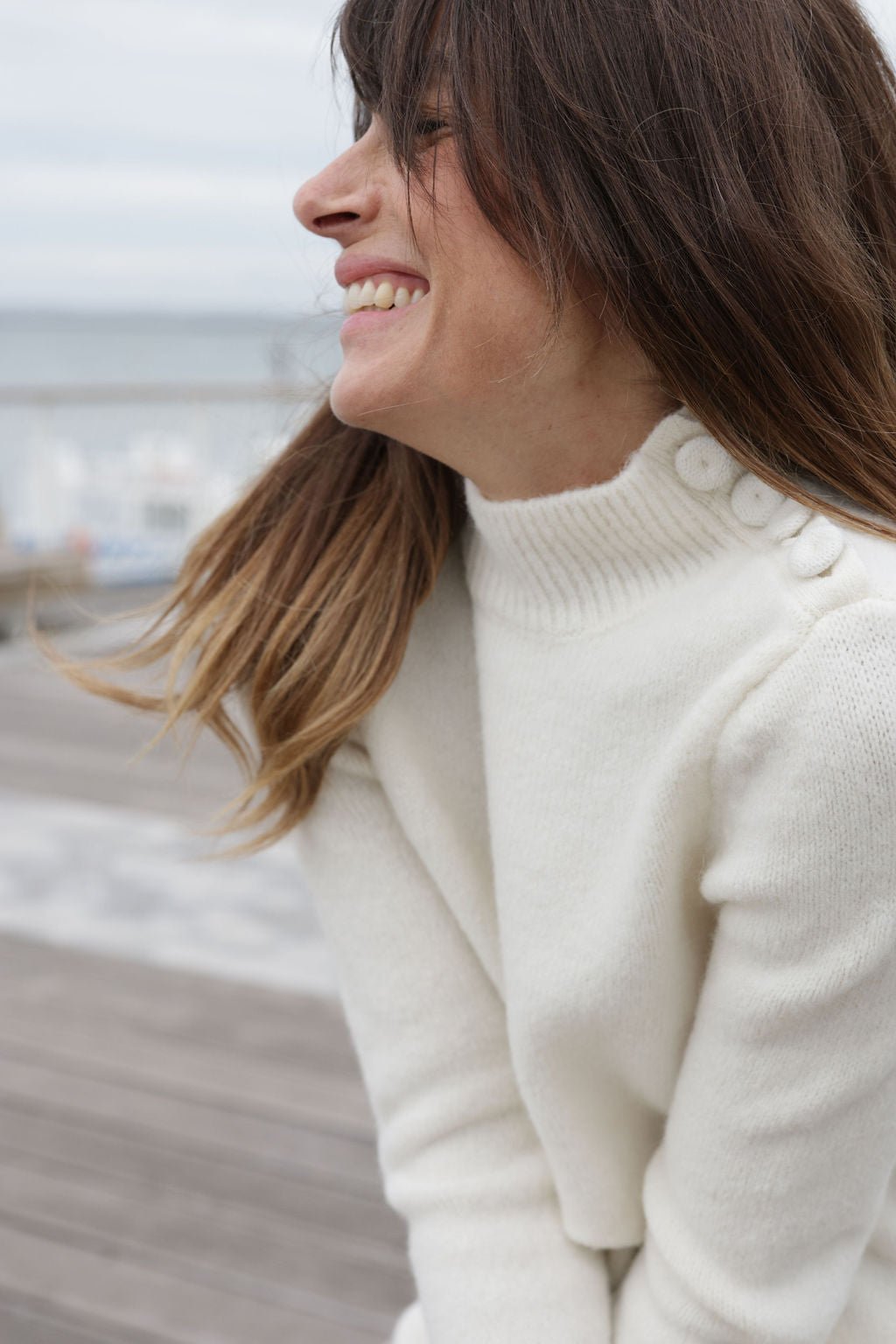 Plume Paris - Vestido Punto Uma - Crudo