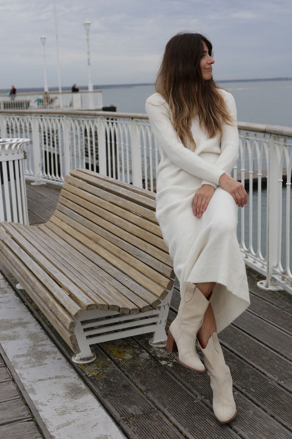 Plume Paris - Vestido Punto Uma - Crudo