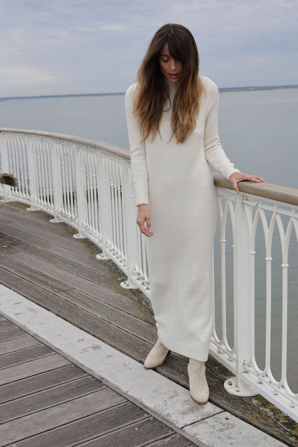 Plume Paris - Vestido Punto Uma - Crudo
