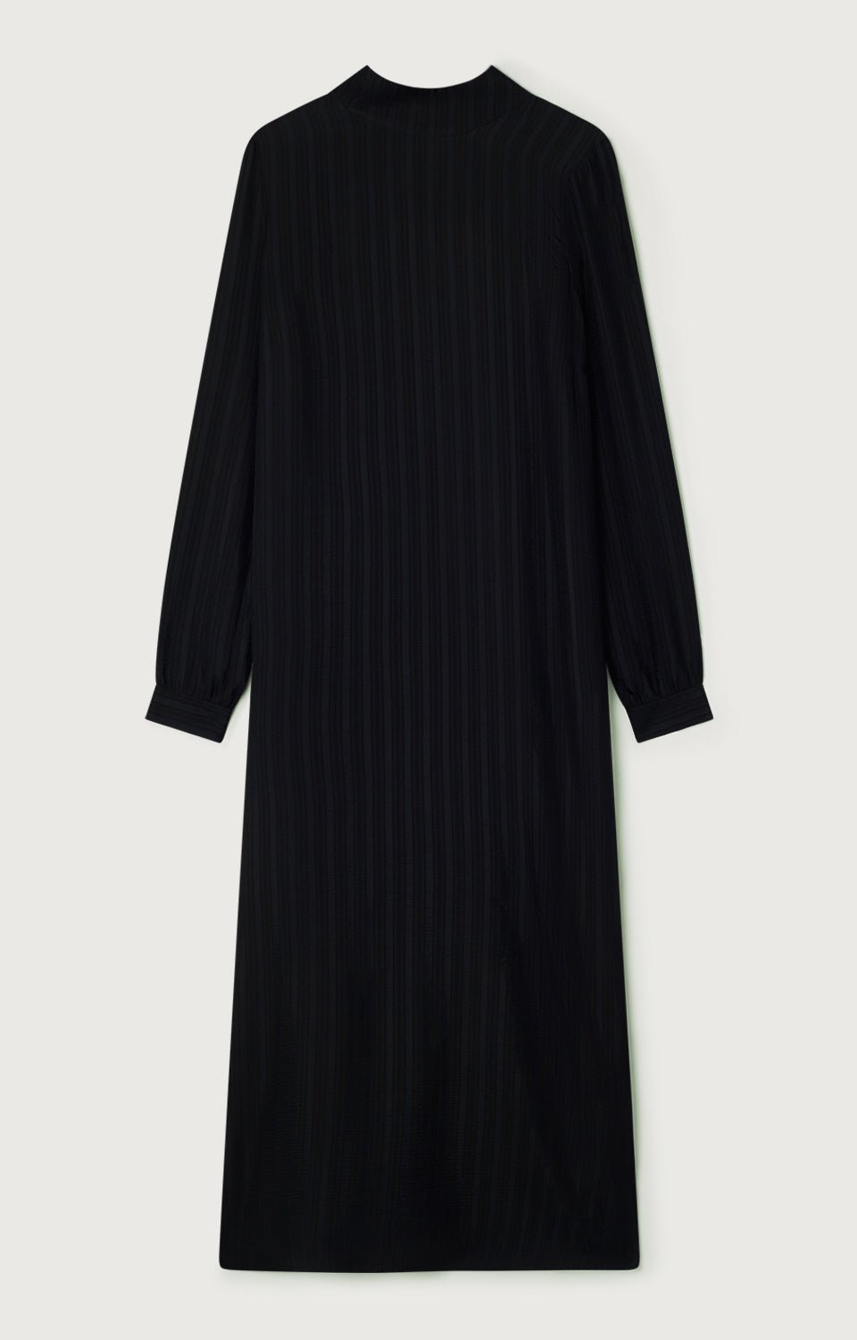 American Vintage - Robe ML Col Montant - Noir - Femme