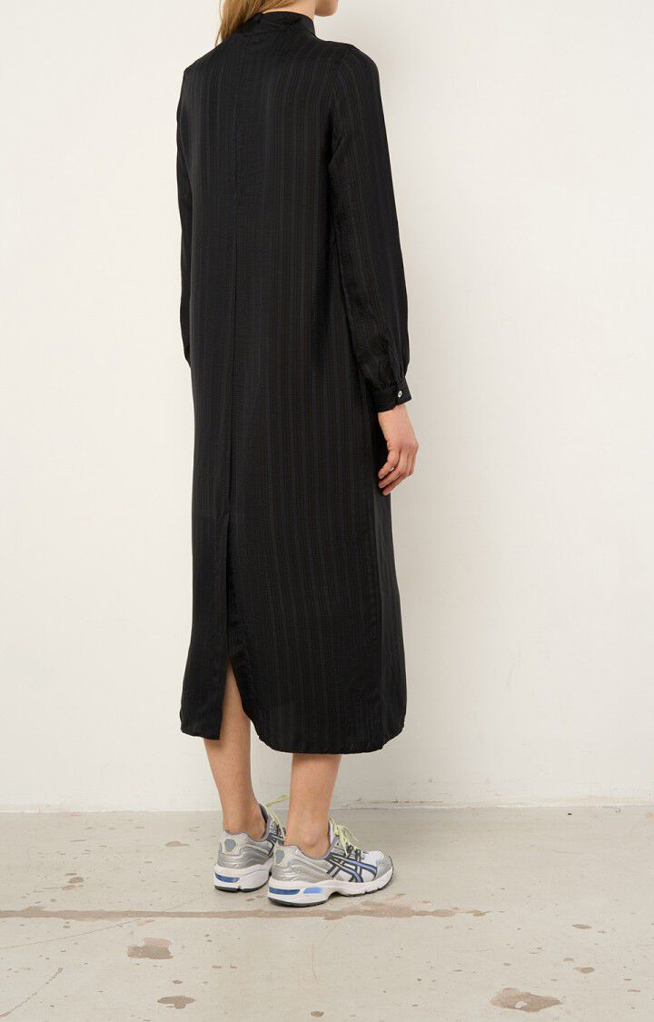 American Vintage - Robe ML Col Montant - Noir - Femme