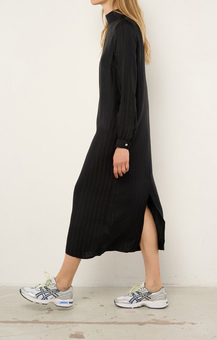 American Vintage - Robe ML Col Montant - Noir - Femme
