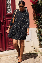 VESTIDO MATHILDA INKA NEGRO