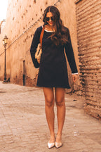 NADY NAVY ECRU DRESS