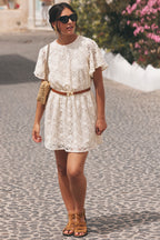 ODETTE LACE PEONY DRESS