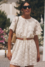 ODETTE LACE PEONY DRESS