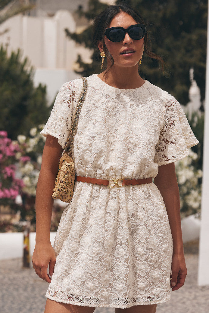 ODETTE LACE PEONY DRESS