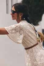 ODETTE LACE PEONY DRESS