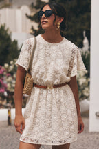 ODETTE LACE PEONY DRESS