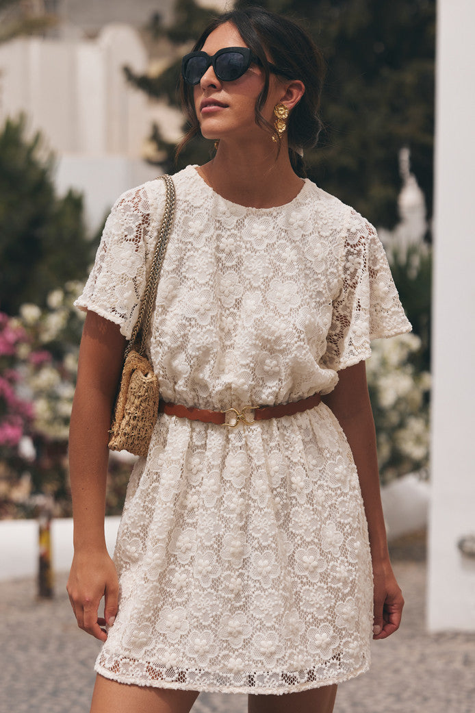 ODETTE LACE PEONY DRESS