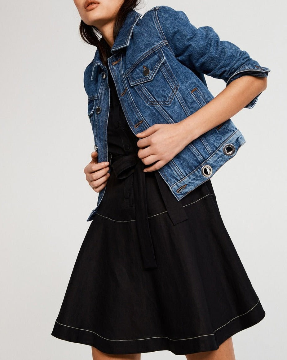 Claudie Pierlot - Vestido Ramille - Negro