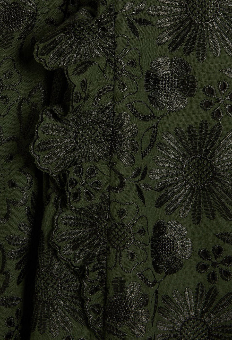 Claudie Pierlot - Vestido bordado Rififi - Verde bosque