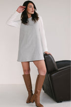 Robe Romine Laine Grise