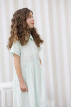 Robe Rose Ecru & Mint - Enfant Fille