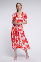 Anna Dress Red Blossom