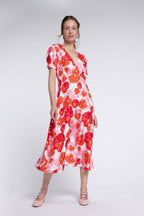 Anna Dress Red Blossom