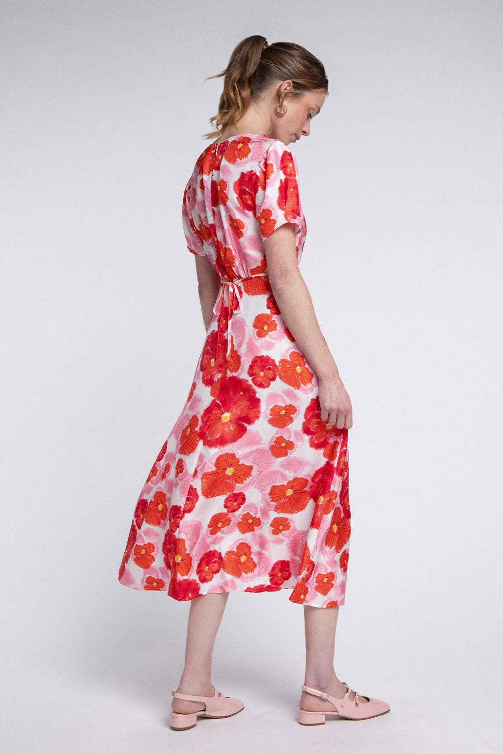Anna Dress Red Blossom