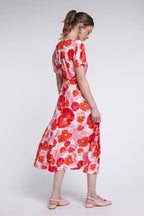 Anna Dress Red Blossom