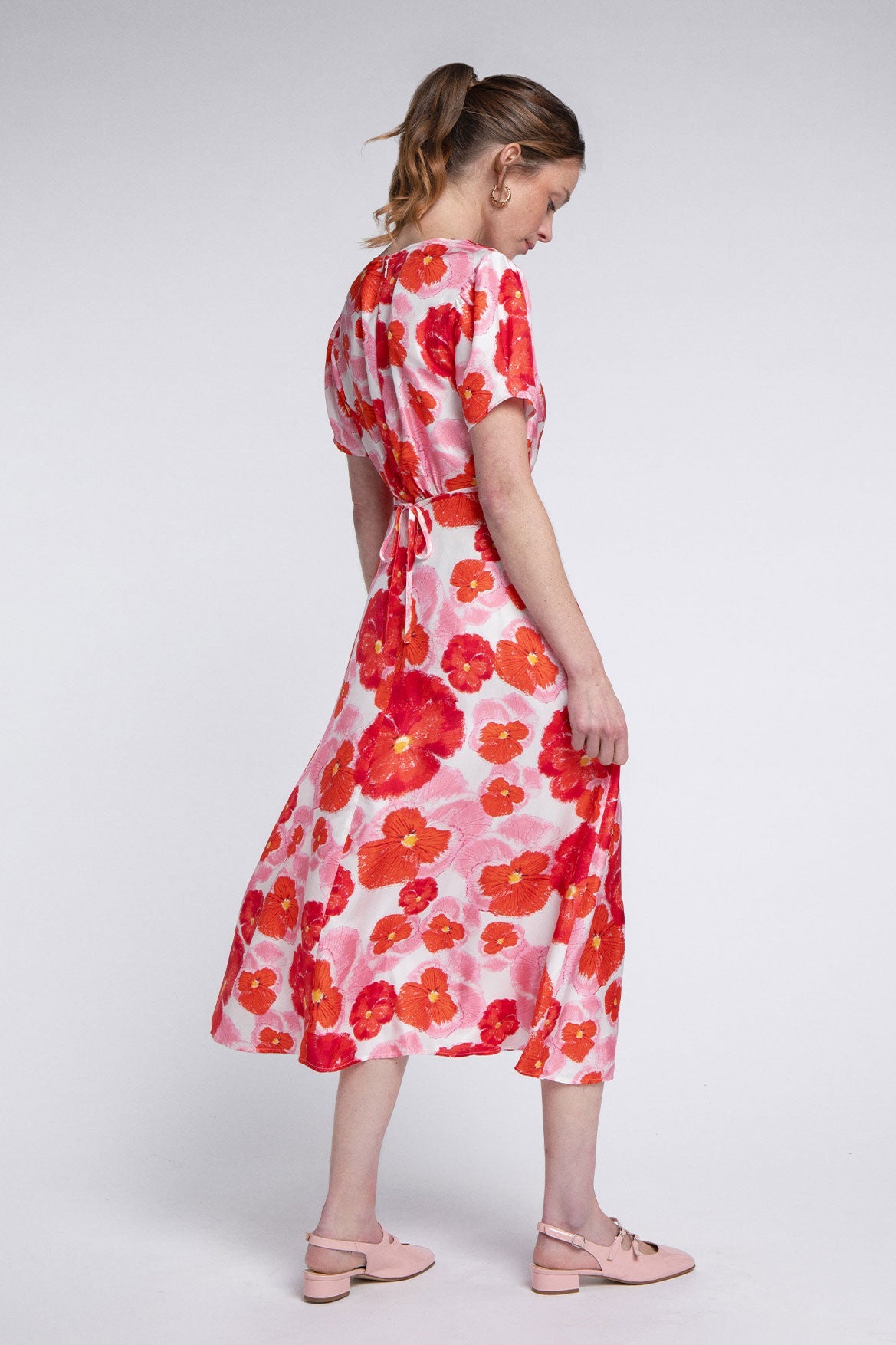 Anna Dress Red Blossom