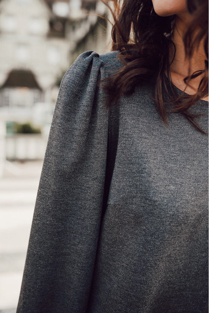 Dress Tess Gris Chiné