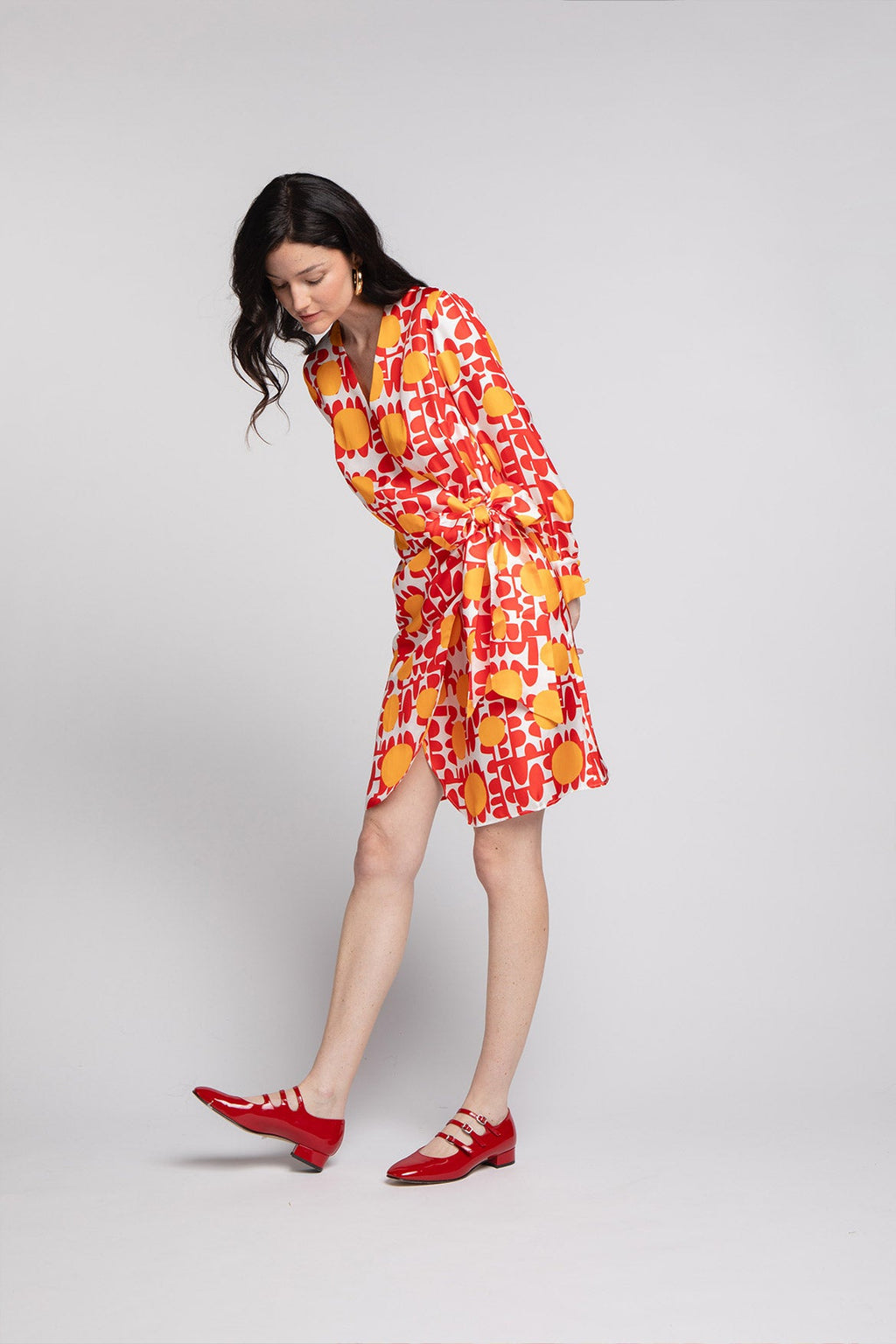 Red Sun Roman Dress