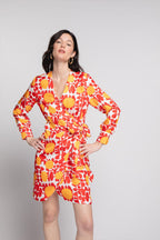 Red Sun Roman Dress