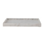 Majsa - Lot de 2 Plateaux - Blanc - Marbre