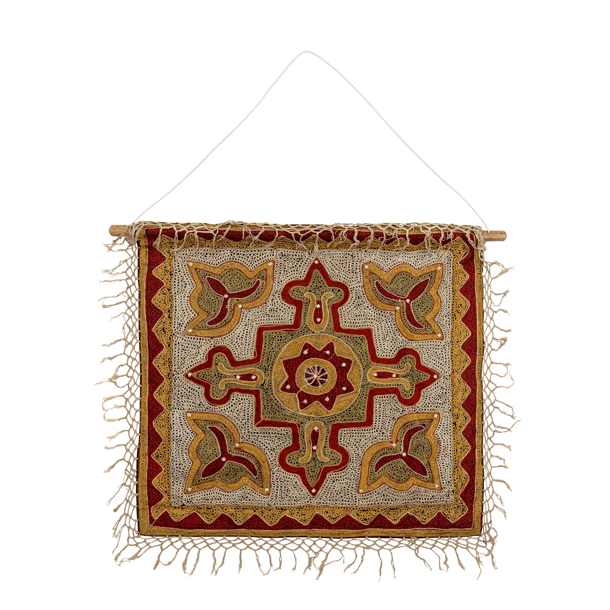 Mughal - Decoración Mural - Rojo - Algodón